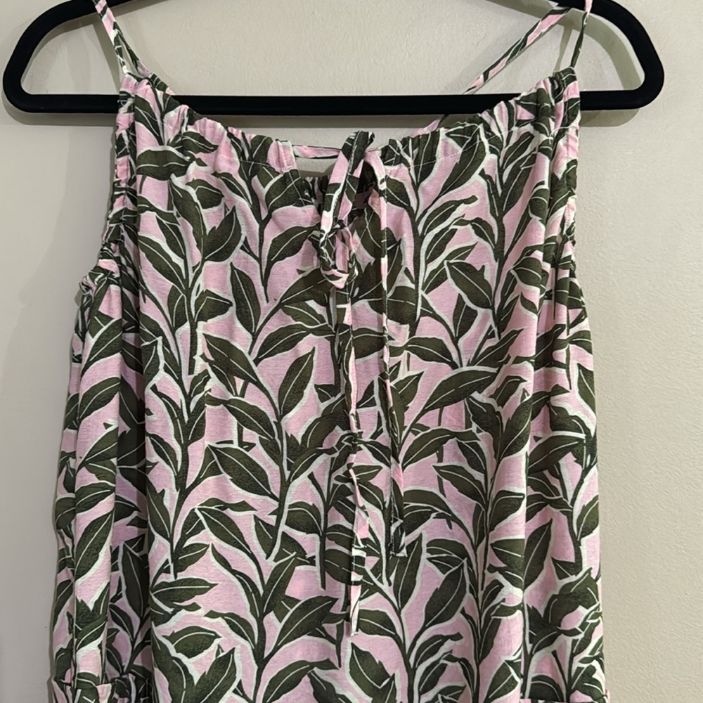 Moon River Pink Patterned Tropical Lightweight Ma… - image 6